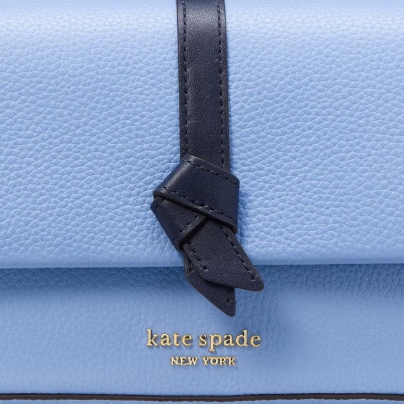 Kate Spade New York-Knott Flap Chain Small Leather Crossbody - Picture 9 of 14